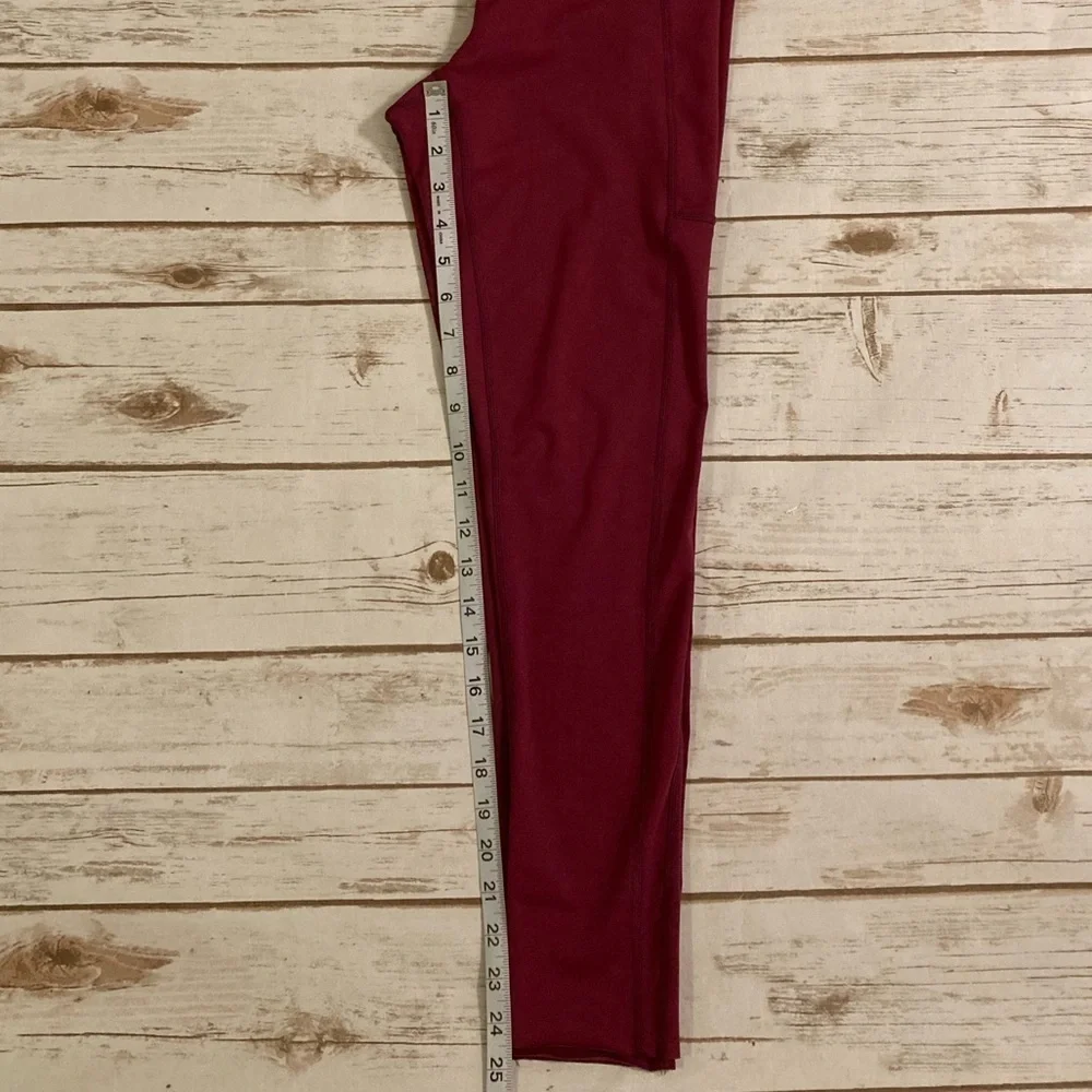 Free People Movement Maroon Side Pocket Leggings Medium - Picture 5 of 11